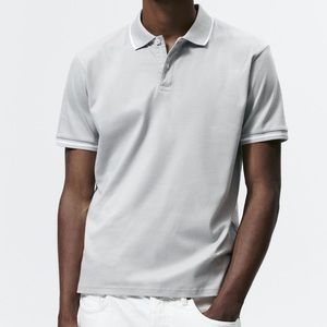 Zara! Men’s Mercerized Polo, Size L